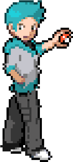 Pokemon Trainer Sprite Png - Pokemon Trainer Sprite Art (472x586)