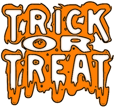 Trick Or Treat Transparent Image - Trick Or Treat Orange (400x367)