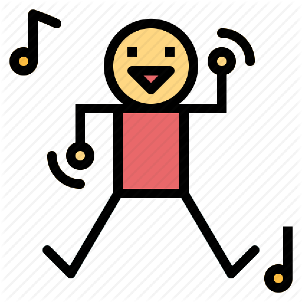Happy Dance Icon Birthday Party Smalllike History Clipart - Dance (1024x1024)