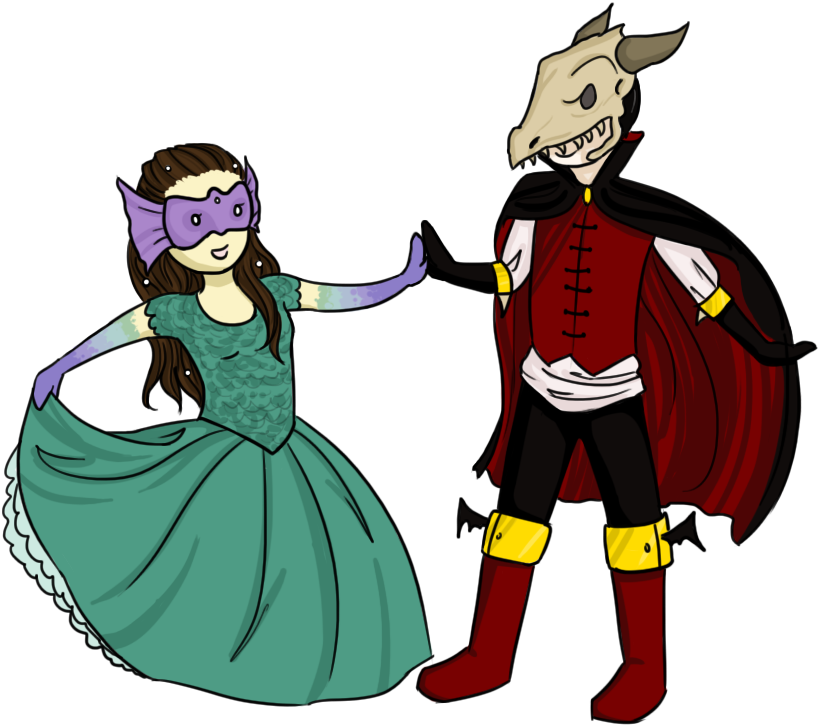 Dancer Clipart Masquerade - Halloween Dance Clipart (900x900)