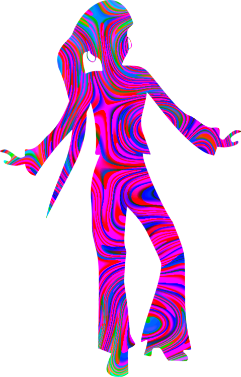 Disco Dance Silhouette Robot Art - Delta Sigma Theta Swag Top - Sweatshirt (479x749)