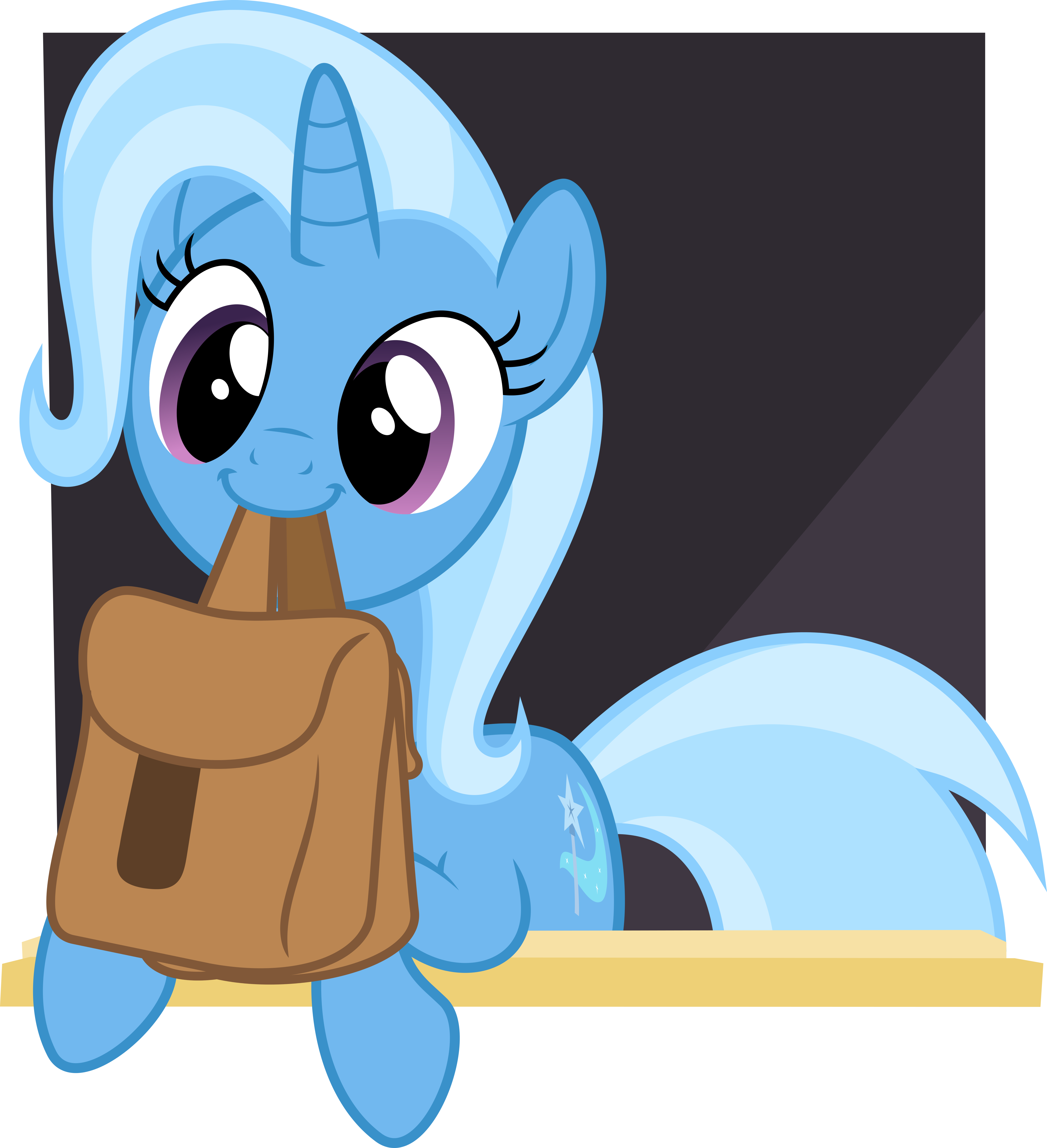 Diatrixes Vector By Theanonshy - My Little Pony Trixie Cute (5000x5481)