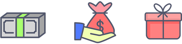 Clip Art Of Money, A Hand Holding A Money Bag, And - Giving Clipart Transparent Background (640x320)