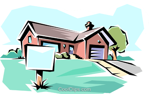 House For Sale Royalty Free Vector Clip Art Illustration - Property Joke (480x304)