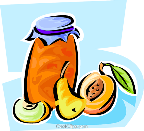 Preserves Royalty Free Vector Clip Art Illustration - Preserves Royalty Free Vector Clip Art Illustration (480x435)