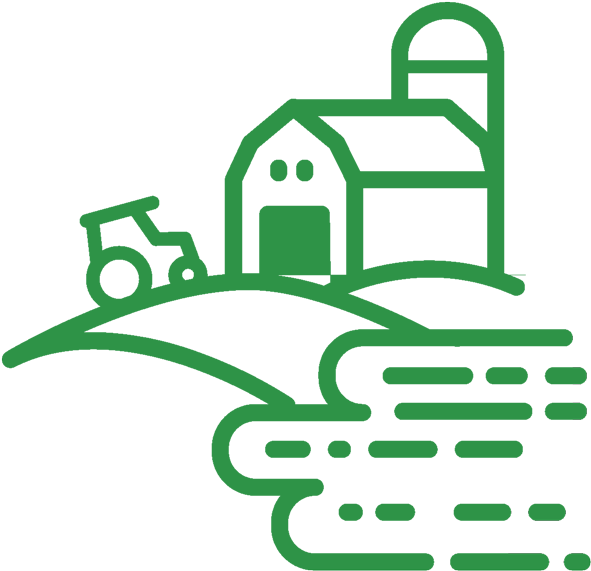 Farm Clipart Farmland - Kilobyte (600x578)