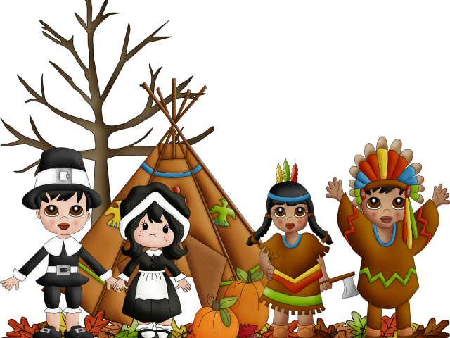 Thankful Thanksgiving Cliparts - Thanksgiving Pilgrim Clip Art (640x480)