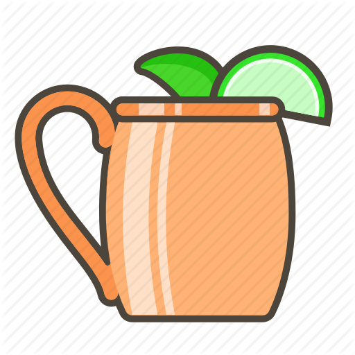 Boose Clipart Cocktail Drink - Moscow Mule Vector Drink (512x512)