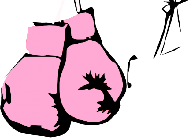 Gloves Clipart Pink - Hanging Boxing Gloves T-shirt (640x480)