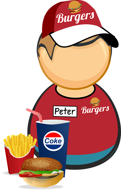 Advantages Of The Franchise Business Model - Fast Food Worker Clipart (408x640)