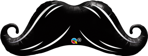 Mustache Jumbo 42" Supershape Foil Balloon - Mustache Balloon (480x480)