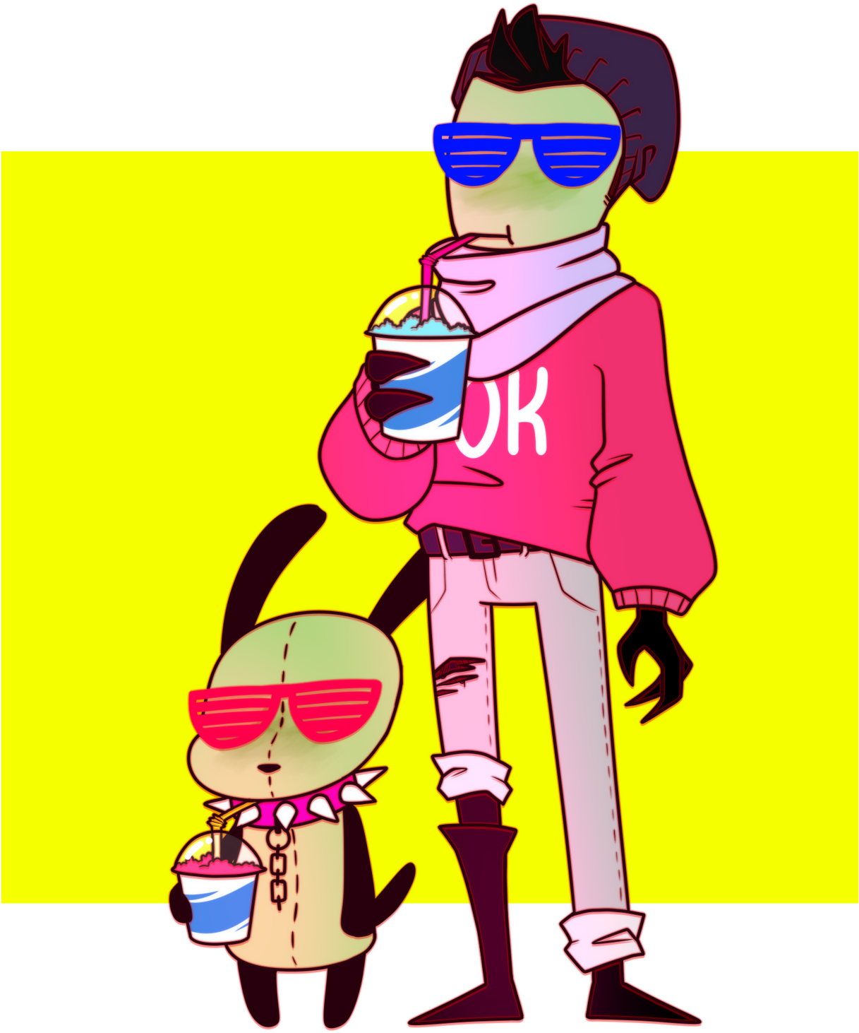 Walk Walk Fashion Baby - Invader Zim (1280x1495)