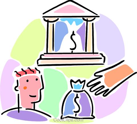 Business Financial Loan Royalty Free Vector Clip Art - Business Financial Loan Royalty Free Vector Clip Art (480x435)