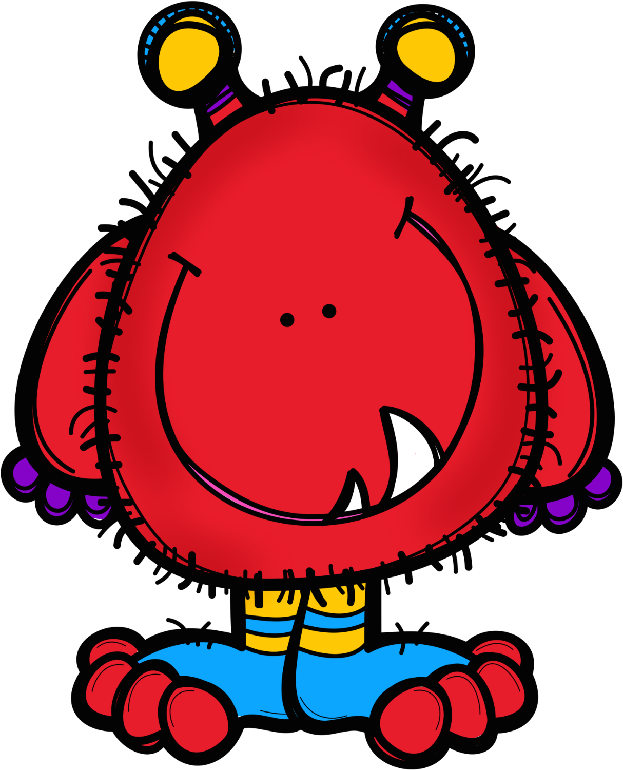 Monster Clipart, Monster 2, Cute Monsters, Little Monsters, - Monstruos Bonitos (1289x1653)