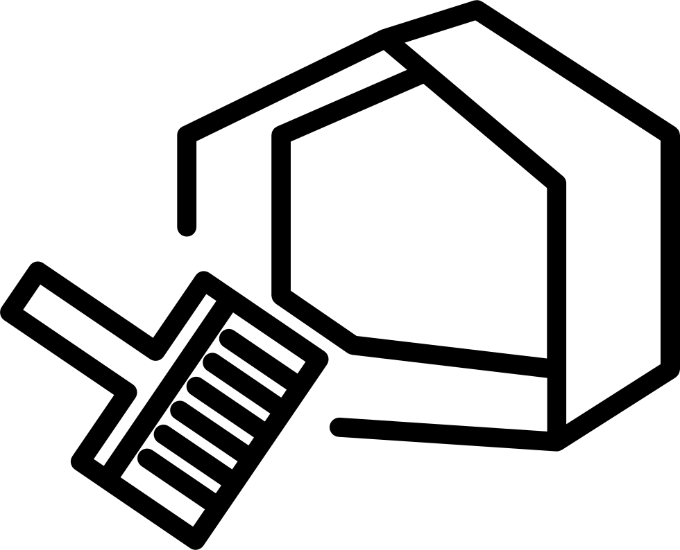 Dust Pan And Broom Svg Png Icon Free Download - Logo Peralatan Sapu Black White (980x794)