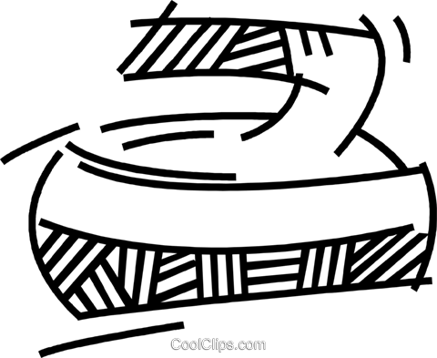 Curling Rocks & Brooms Royalty Free Vector Clip Art - Curling Rocks & Brooms Royalty Free Vector Clip Art (480x393)
