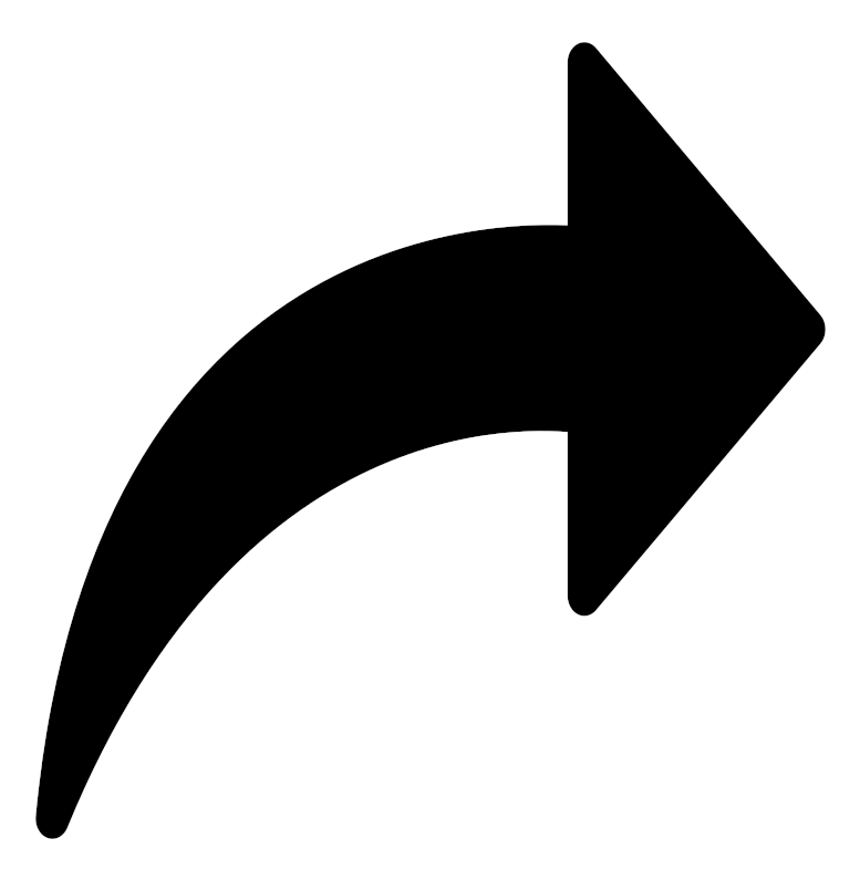 Medium Image - Flecha Curva Negra Png (800x800)