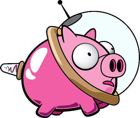 Doctor Who Space Pig - Pig With Space Helmet (463x389)