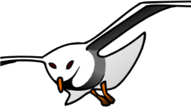 Seagull Clipart Vector - Flying Seagull Clip Art (640x480)