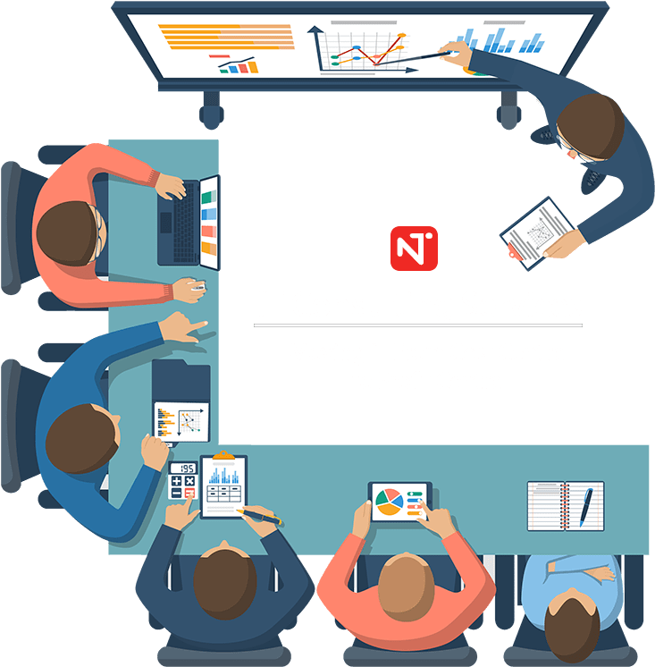 It Consulting Services By Newtec - Business Training Vector (800x800)