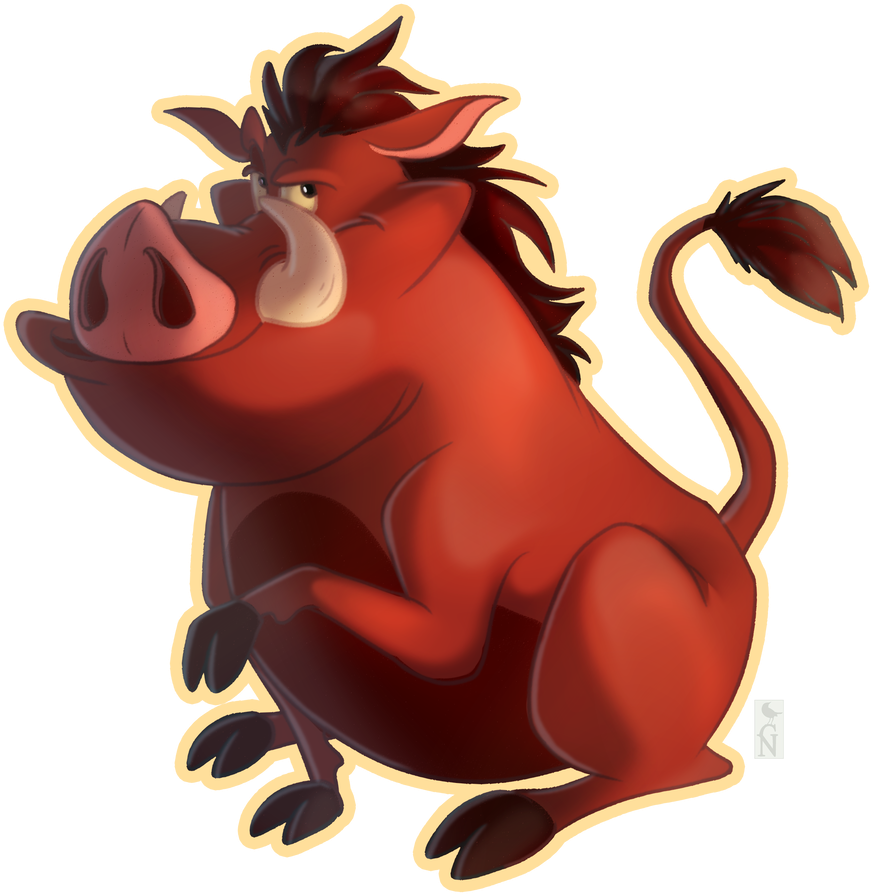 Gn February Challenge - Cartoon Warthog Png (891x897)
