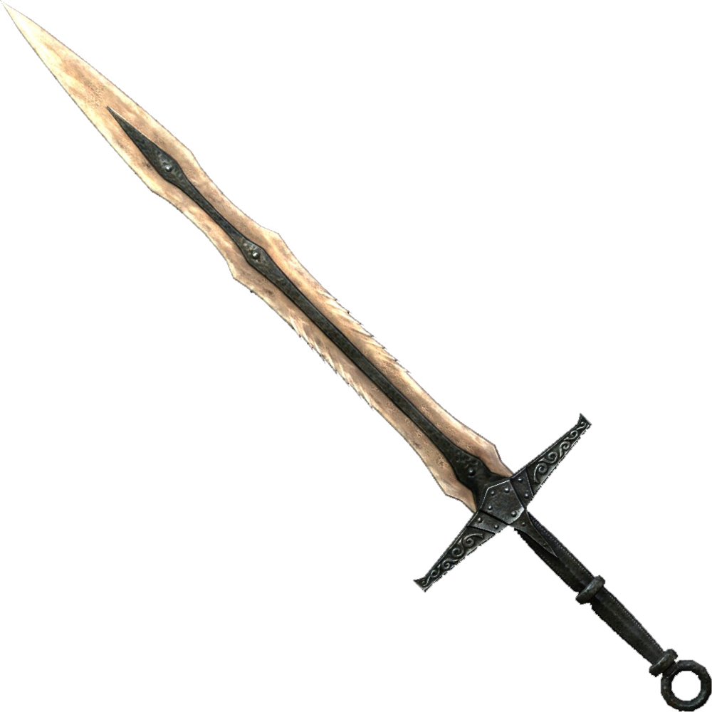 Clip Art Black And White Download Greatsword Elder - Skyrim Dragonbone Sword (1000x1000)