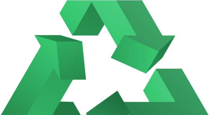 Green Building Three - Triangulo De Reciclaje Png (720x380)