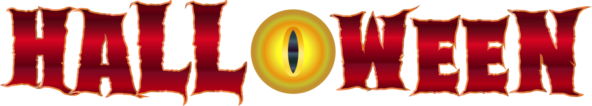 Halloween Logo Blood Eye - Transparent Background Halloween Icons Png (1892x340)