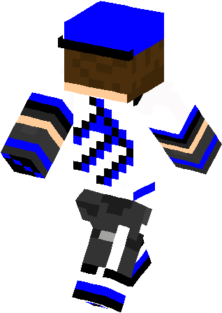 Blue Boy Backwards Hat Skin - Minecraft Skin Backwards (317x456)