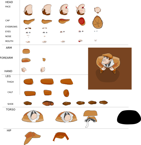Mad Marcus Minimum Sprite Set - Sprite (489x500)