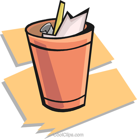 Trash Can Royalty Free Vector Clip Art Illustration - Power Tools Clip Art (474x480)