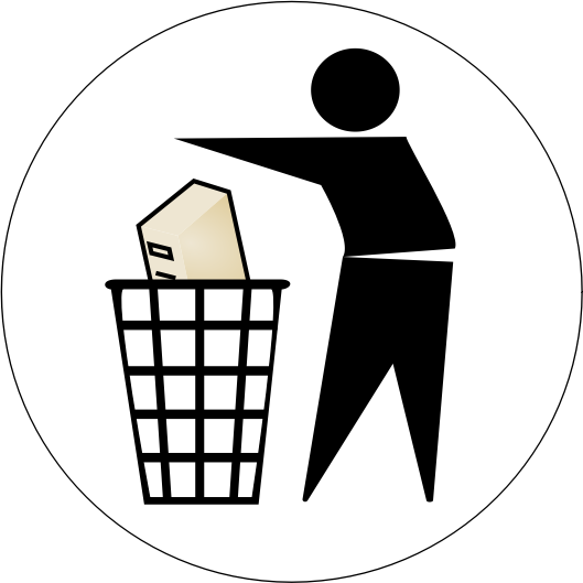 Throw Computer Away By Joob A Being Thrown Into Waste - Keep Your City Clean (529x529)