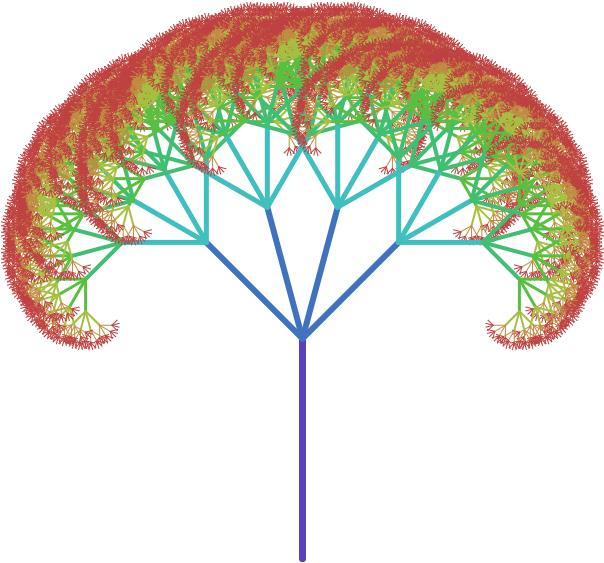 Fractal Tree - Фрактал Дерева (835x643)