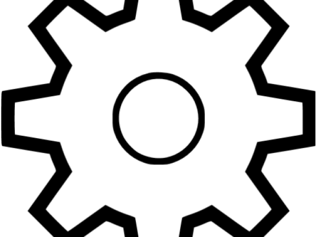 Setting Clipart Black Png - Red Settings Icon Png (640x480)