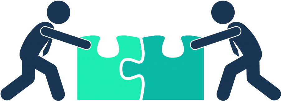 Make It Social - Working Together Png (1024x436)