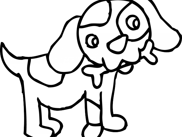 Chihuahua Clipart Dog Sketch - Dog Clipart Black And White Transparent (640x480)