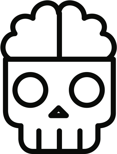 Banner Black And White Stock Nasty Icons By Webalys - Brain Death Icon (512x512)