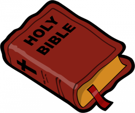 Bible Clipart - Cartoon Image Of Bible (450x375)