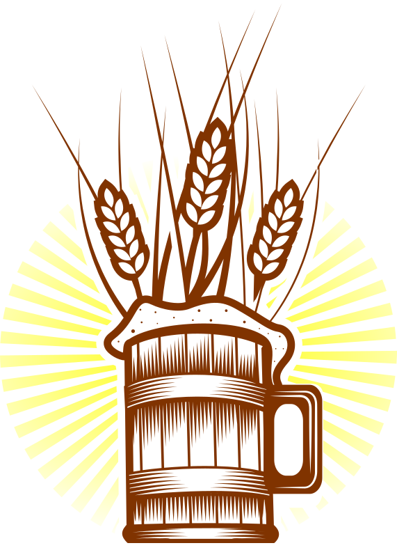 By Liftarn - Beer And Wheat Black Logo (571x800)