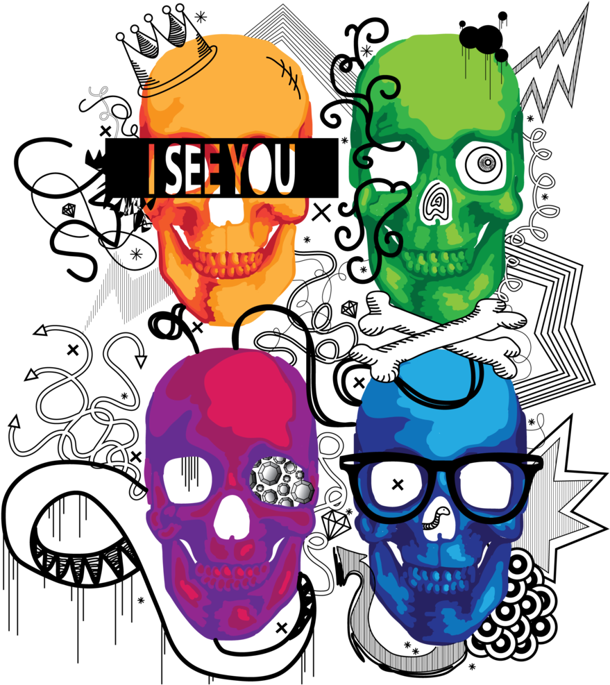 Online Shop Punk Dope Skulls Rainbow Shirt Clothing - Online Shop Punk Dope Skulls Rainbow Shirt Clothing (1000x1000)