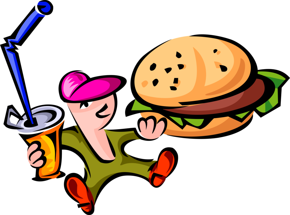 Transparent Library Teen Eats And Soft Drink Image - Lanches Vetor Png (945x700)