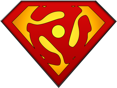45 Rpm Adapters - Superman Logo Initials (400x400)