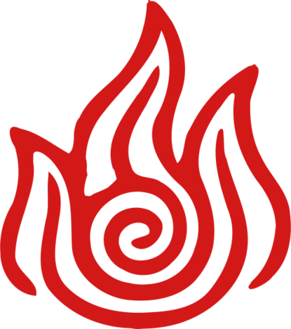 Make This Amazing Design-fire On Your Shirts,hoodies,cases - Avatar The Last Airbender Fire Nation Symbol (415x470)