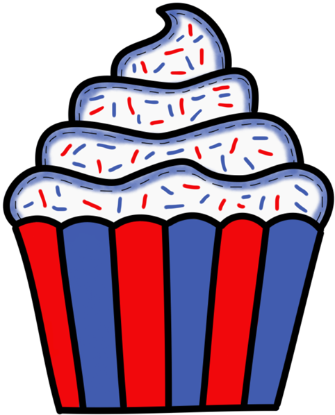 *✿**✿*cupcake*✿**✿* - Colourful Cupcake Clipart (500x624)