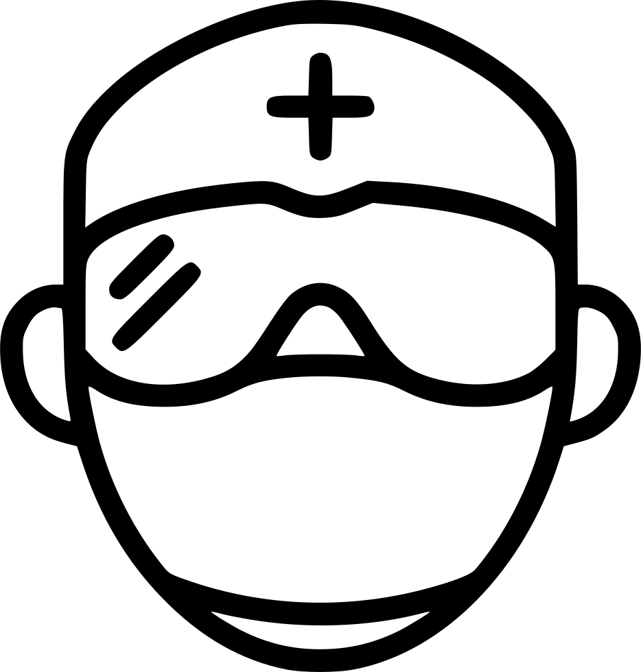 Graphic Black And White Stock Surgeon Doctor Medicine - Matt Morra (934x980)