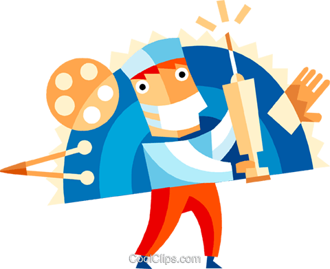 Doctors In Surgery Royalty Free Vector Clip Art Illustration - Doctors In Surgery Royalty Free Vector Clip Art Illustration (480x391)
