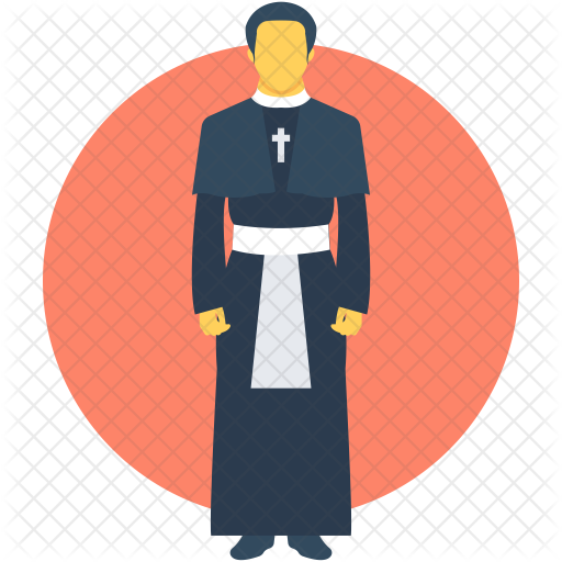 Png Transparent Religious Christian Church Father Icon - Priest Png Icon (512x512)