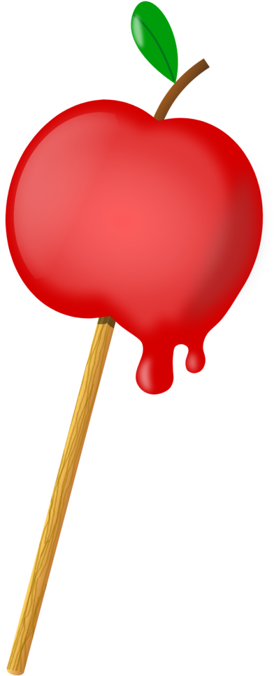 Sugar Coated Apple - Candied Apple Shower Curtain (958x1355)