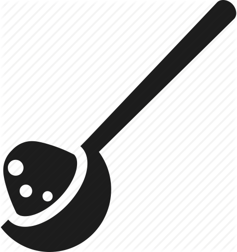 Sugar Vector Spoon Clip Art Black And White Stock - Chef Spatula Vector (483x512)