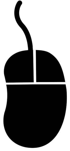 All Photo Png Clipart - Computer Mouse Silhouette Vector (750x750)